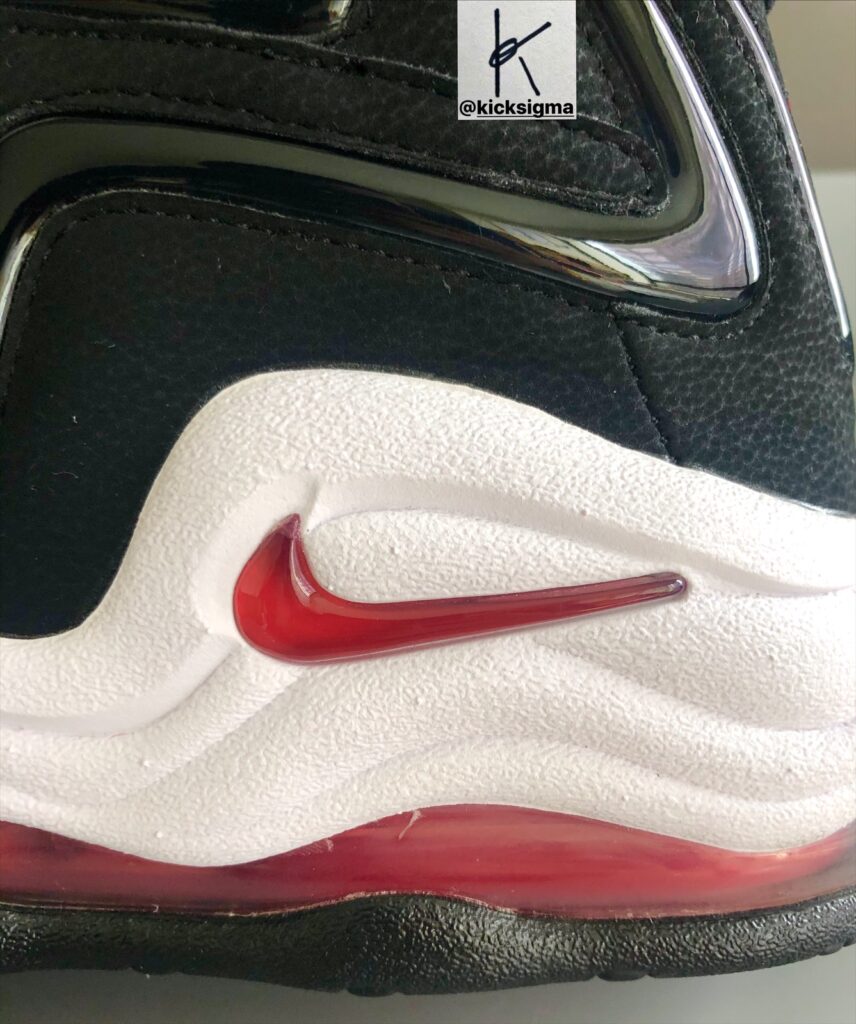 The Nike Air Pippen 1, Swoosh. 