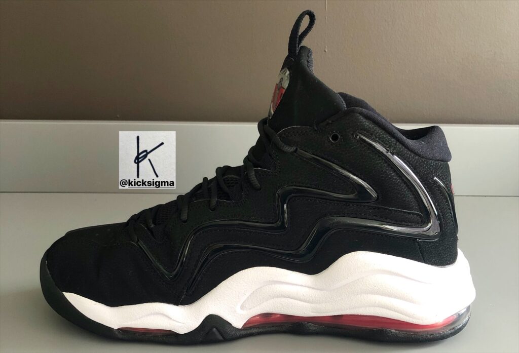 The Nike Air Pippen 1, right shoe, medial view. 