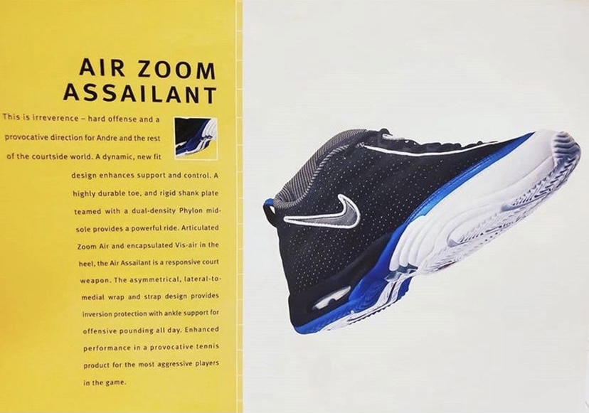 OG Nike ad featuring the Air Assailant. 