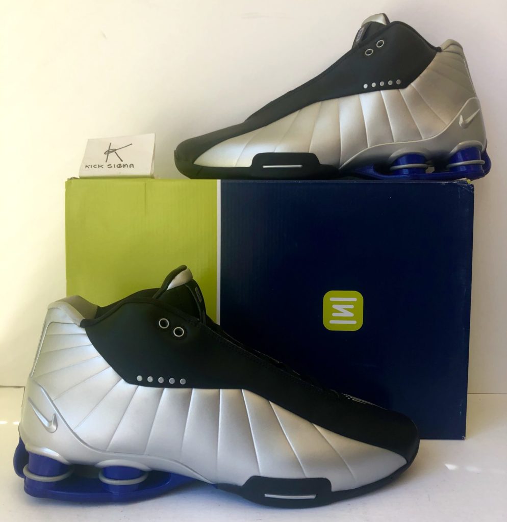 nike shox bb4 black silver lapis