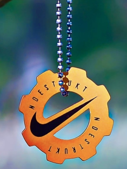 The Nike Air Ndestrukt keychain. 