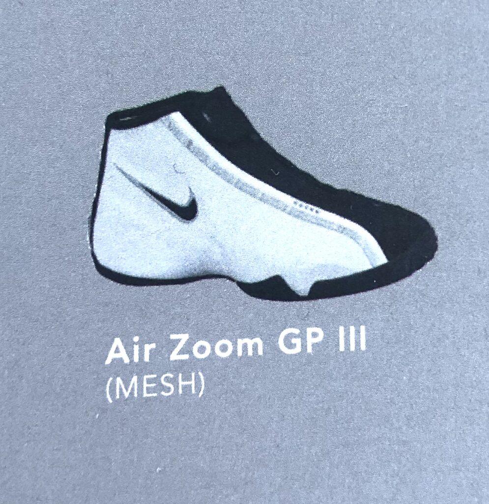 The Nike Air Zoom GP 3. 
