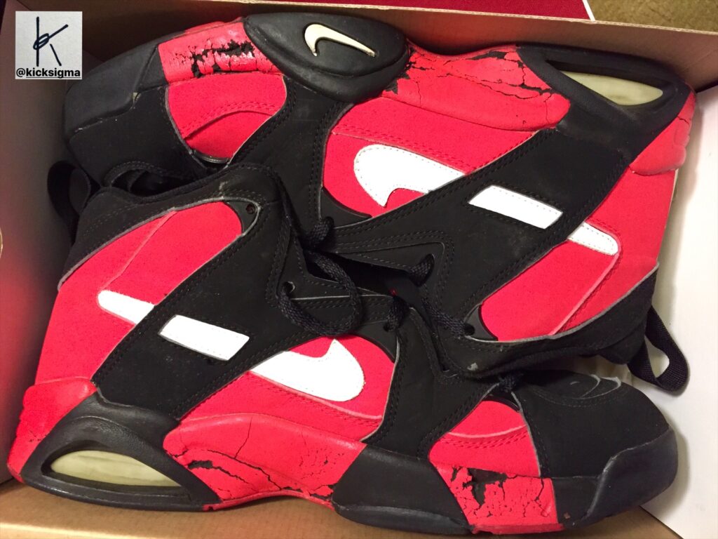 Nike Air DVST8 in the black, white, true red colorway in box. 