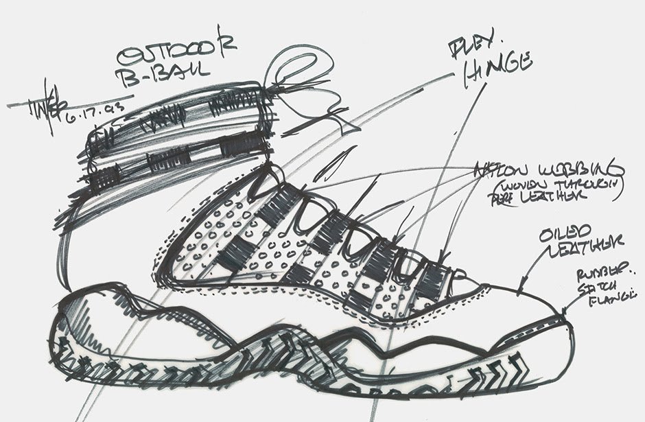 The Nike Air Darwin sketch. 