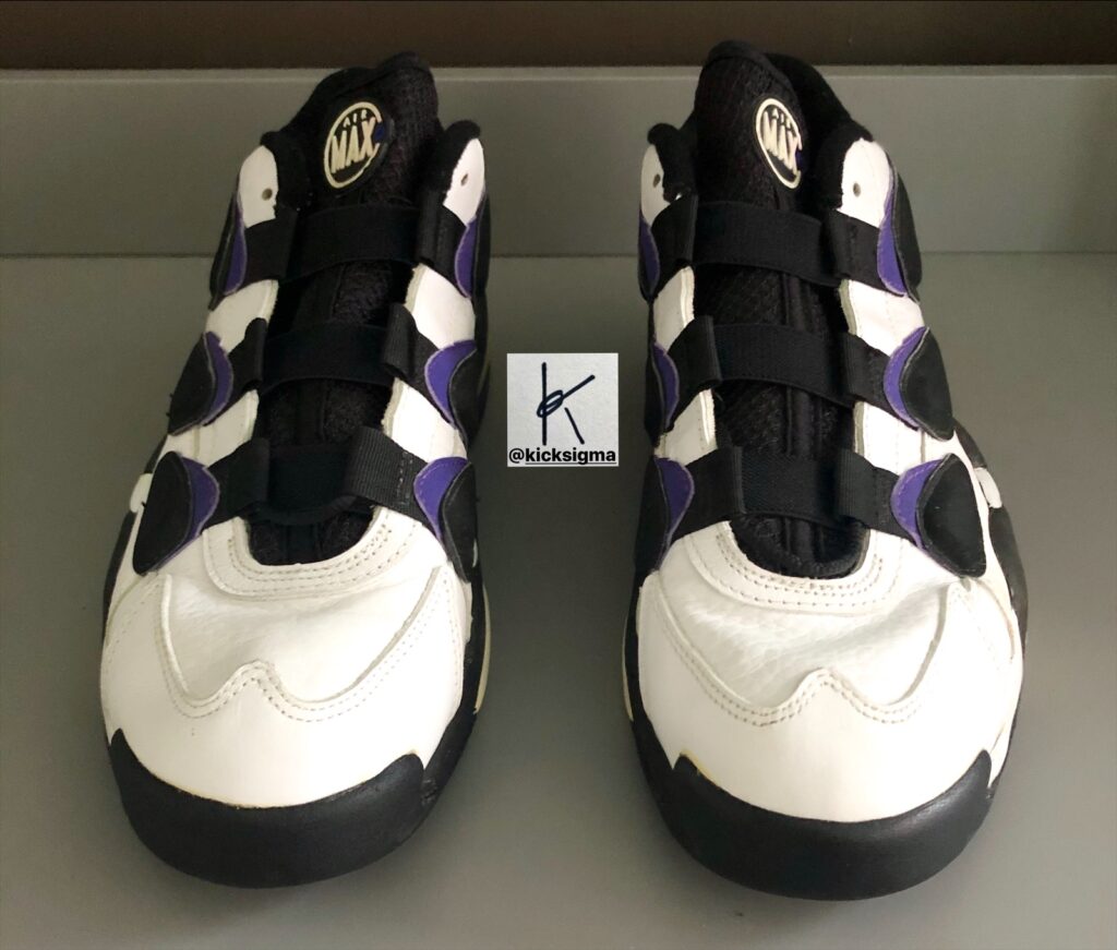 Nike Air Max 2 Uptempo Low dark concord, front view. 