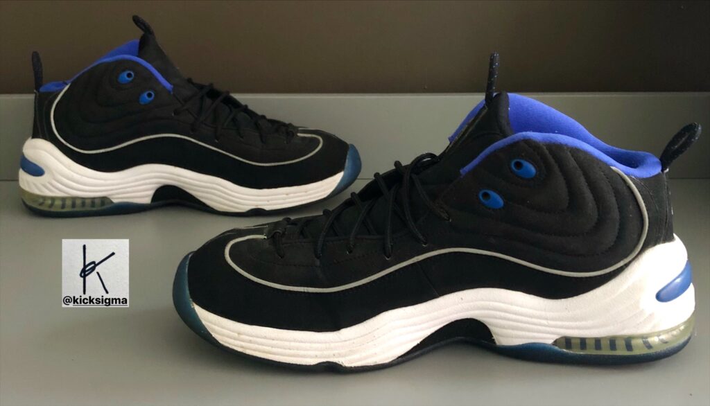 The Nike Air Penny 2, medial view. 