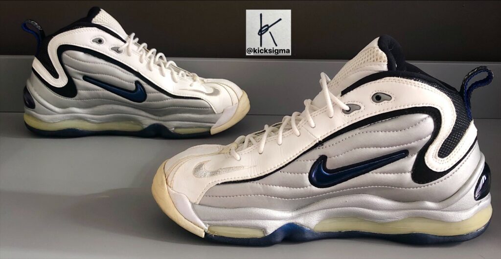 The Nike Air Total Max Uptempo "Euro exclusive" colorway, medial view. 