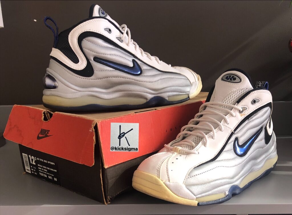 The Nike Air Total Max Uptempo "Euro exclusive" colorway, with box.  