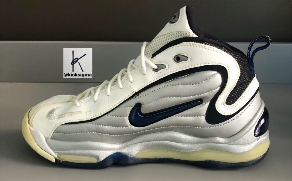 The Nike Air Total Max Uptempo "Euro exclusive" colorway, medial view. 