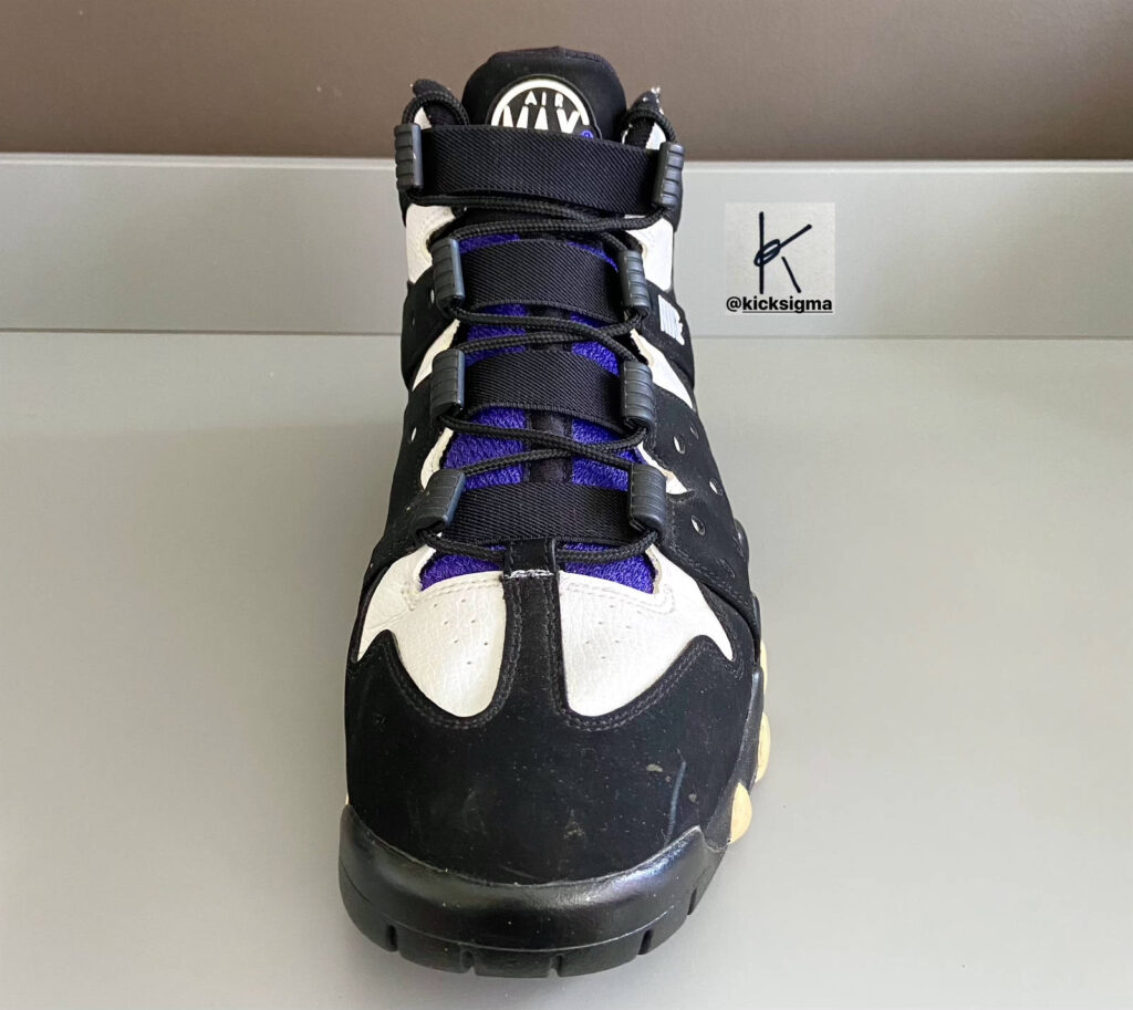 Nike Air Max 2 CB, dark concord colorway, front view. 