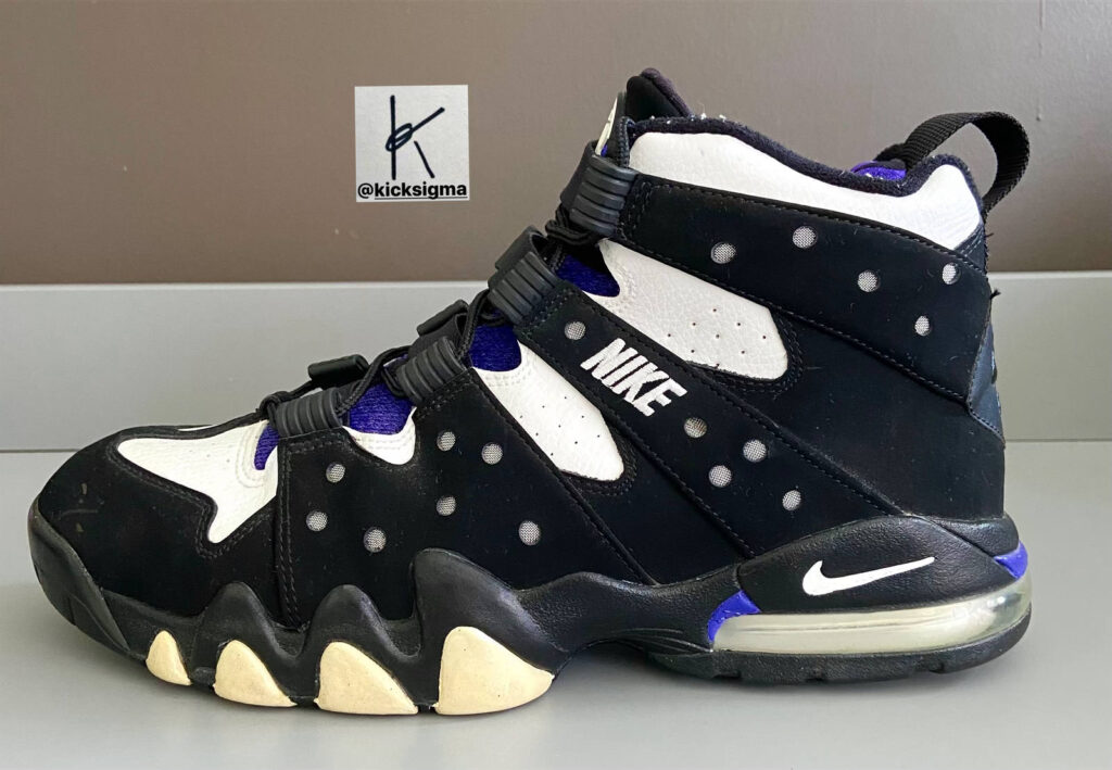 Nike Air Max 2 CB, dark concord colorway, lateral view. 