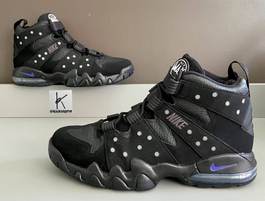 Nike Air Max 2 CB, black colorway, lateral view. 