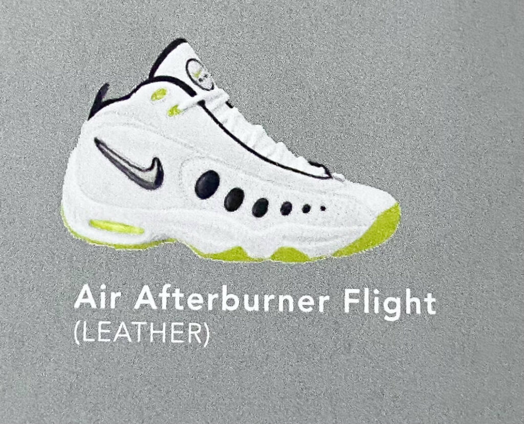 The Nike Air Afterburner Flight. 