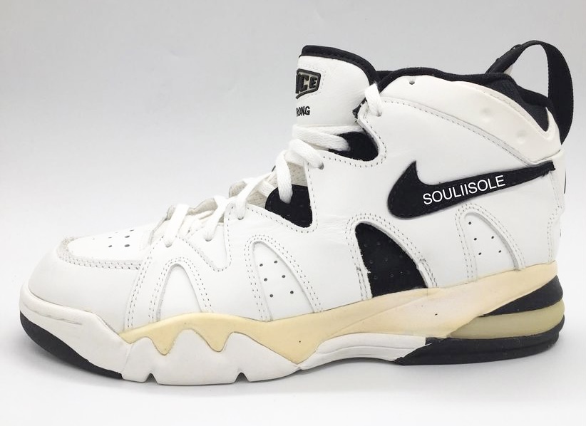 The Nike Air Strong in the white/black colorway. 